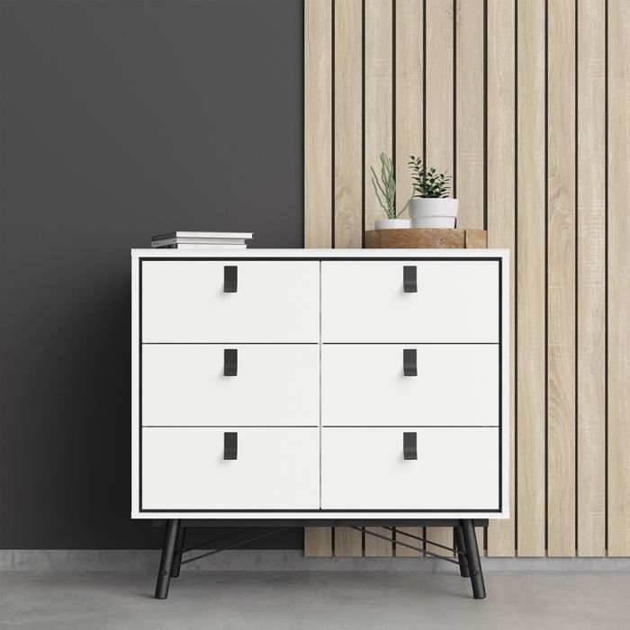 Ry 6 Drawers Chest - Matt White