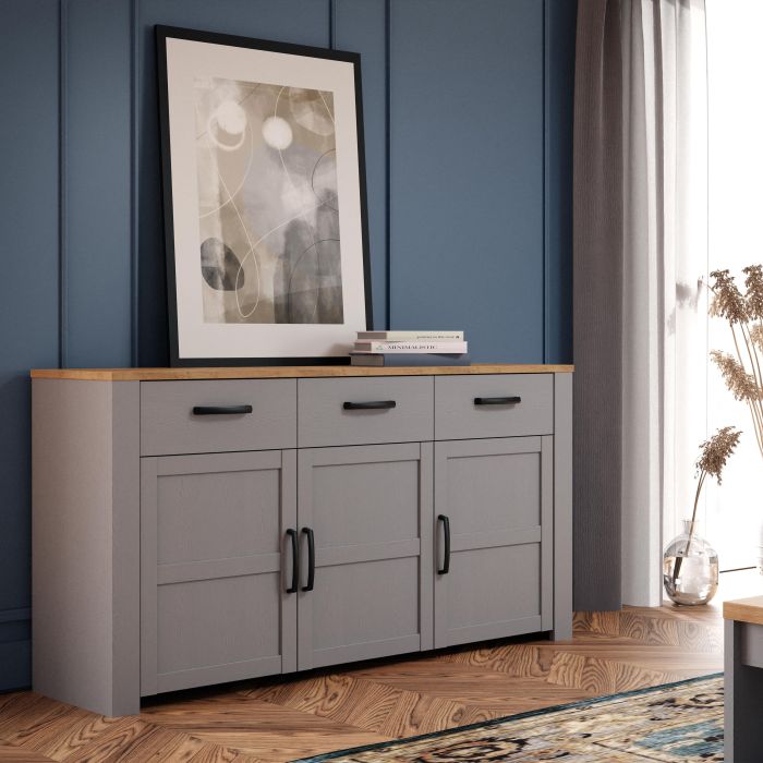 Bohol Sideboard - Oak/Grey Oak