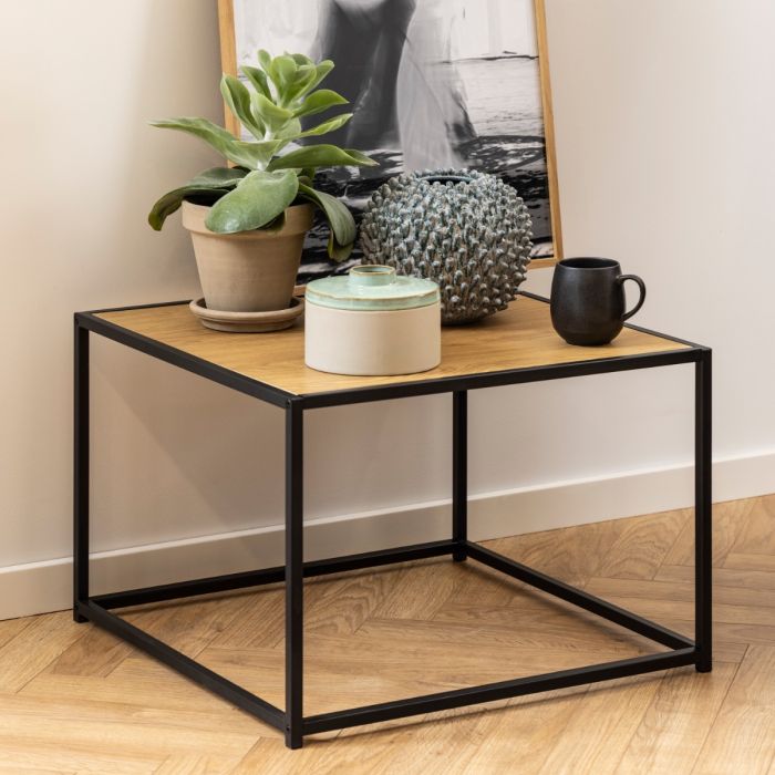 Seaford Coffee Table - Black & Oak