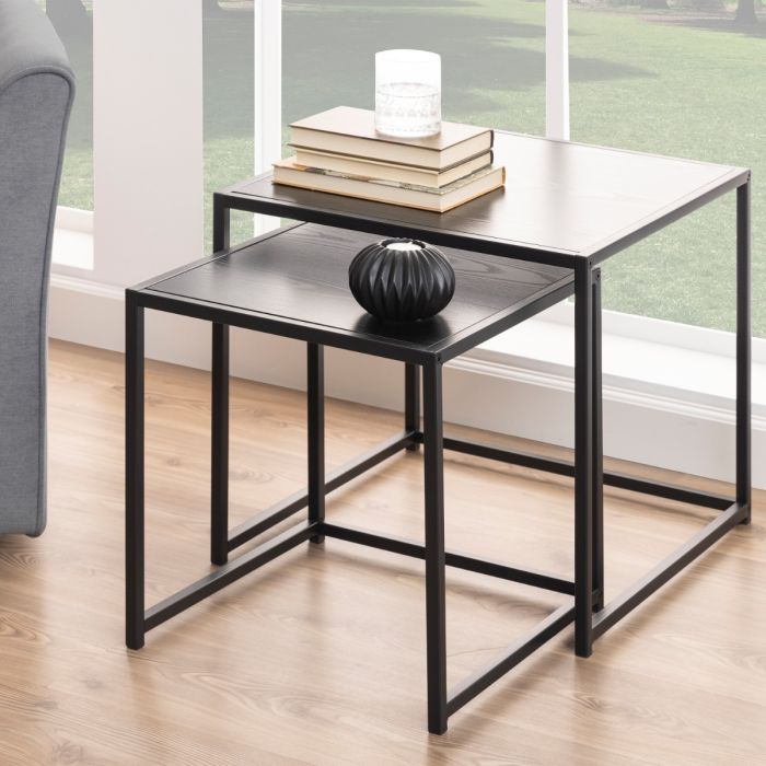 Seaford Nest of Tables - Ash Black