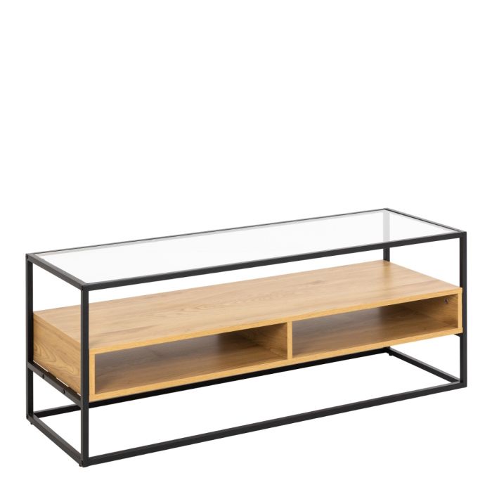 Randolf TV Unit - Black & Oak